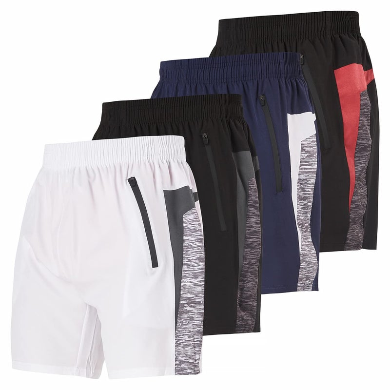 Ultra Performance شورتات رياضية للرجال بأداء فائق - 4 قطع سريعة الجفاف بطول 7 إنش - Image 1