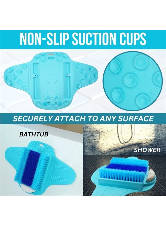Onyx Professional Pumice Stone Foot Scrubber Shower Mat - Anti-Slip Suction Cup Design for Foot Care – Dead Skin Remover, Foot Exfoliator, Callus Remover for Baby Soft Feet by Onyx Professional 