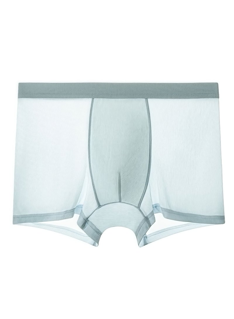 B.JOBSEN Men's Flat Angle Underwear - Mid Waist 6-piece Set, made of cool and thin fabric, comfortable and elastic, with a cool and breathable style. Suitable for summer  - Image 3