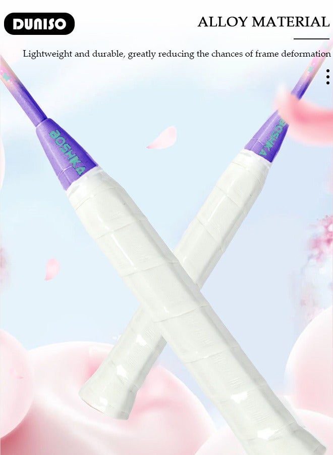 DUNISO مجموعة مضارب بادل مكونة من 2، مضارب بادل من سبائك الحديد تشمل حقيبة بادل، 3 كرات بادل، 2 قبضة مضرب للمبتدئين لألعاب الهواء الطلق في الفناء الخلفي، اللعب اليومي والتدريب - Image 4