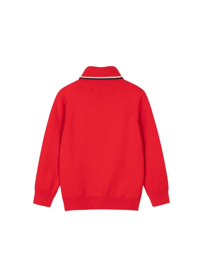 Hush Puppies High-neck Base Layer Shirt For Boys, Autumn And Winter Children's Pullover Sweater, Windproof, Soft And Comfortable, Chinese New Year Outfit, New Year Holiday - Image 5