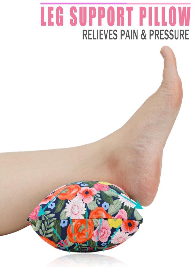 BNRendles Comfortable Padding Knee Pillow for Side Sleepers Leg Support Pillows Hip Replacement Back Pain Relief Pressure off After Surgery between Thighs Joints Side Sleeping Men Women, Painting Flower - Image 4