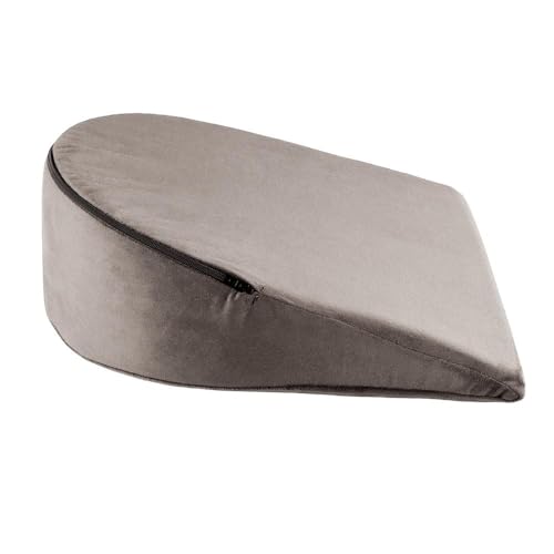 Wakefit Pregnancy Pillow | 3 Month Warranty | Velvet Wedge-Shape Maternity Pillow for Pregnant Mothers, Pillow for Pregnant Women | Charcoal Grey - Image 2