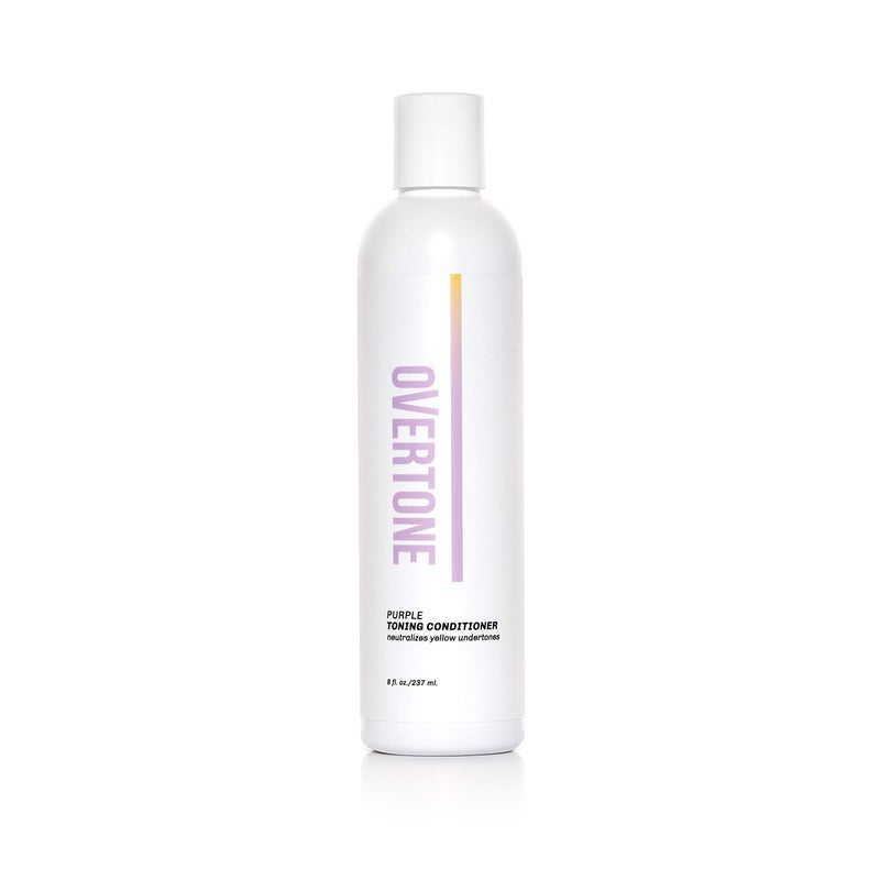 oVertone Haircare Purple Toning Conditioner with Shea Butter & Coconut Oil, Neutralizes Brassiness in Blonde & Platinum Hair, Cruelty-Free, 8 oz - Image 1