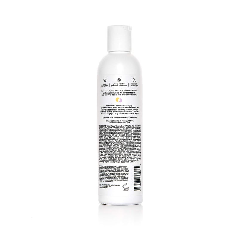 oVertone Haircare Purple Toning Conditioner with Shea Butter & Coconut Oil, Neutralizes Brassiness in Blonde & Platinum Hair, Cruelty-Free, 8 oz - Image 2