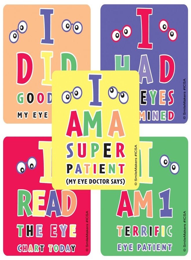 SmileMakers Eye Chart Stickers - Prizes and Giveaways - 100 per Pack - Image 1