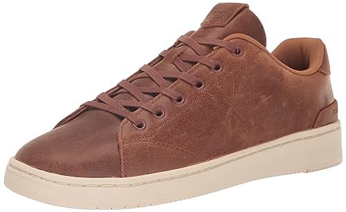 TOMS Men's TRVL LITE 2.0 Low Sneaker, Tan Leather, 8.5 - Image 1