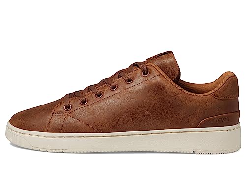 TOMS Men's TRVL LITE 2.0 Low Sneaker, Tan Leather, 8.5 - Image 5