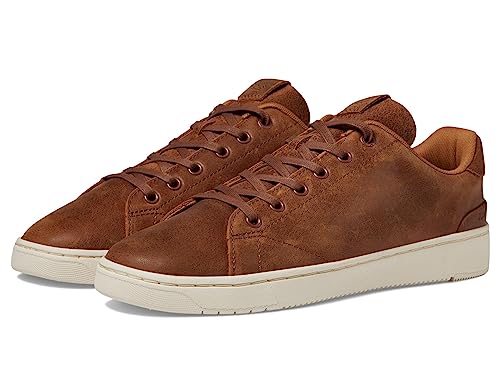 TOMS Men's TRVL LITE 2.0 Low Sneaker, Tan Leather, 8.5 - Image 2