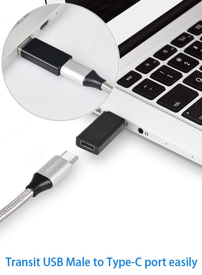 Tersely [6 Pack] USB C to USB 3.0 Adapter, Aluminium USB Type C (Female) to USB A (Male) Converter Fast Charging & Data Sync for iPhone 15,Android Auto,PC,Laptop,Sony,Samsung,Huawei,Xiaomi,JBL,Oculus, Google Pixel,LG & Wireless Earbuds,Headphones/Speakers - Image 3