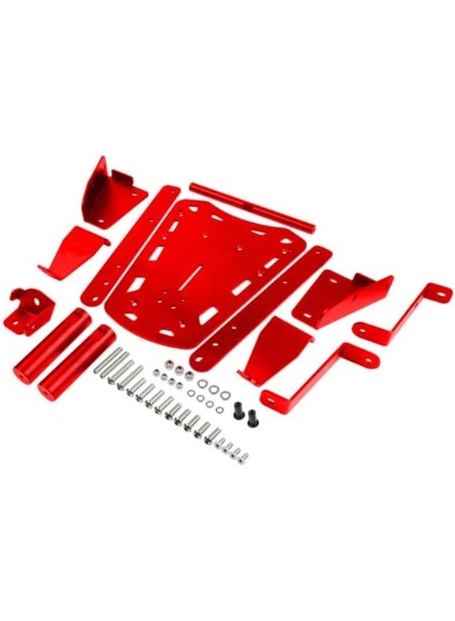 Ebiker Rear Luggage Rack Grab Bar Carrier for Yamaha Raptor 700 Red Color - Image 2