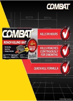 Combat Combat Roach Killing Bait Stations for Small and Large Roaches, 6 Count (Pack of 1)  - Image 3