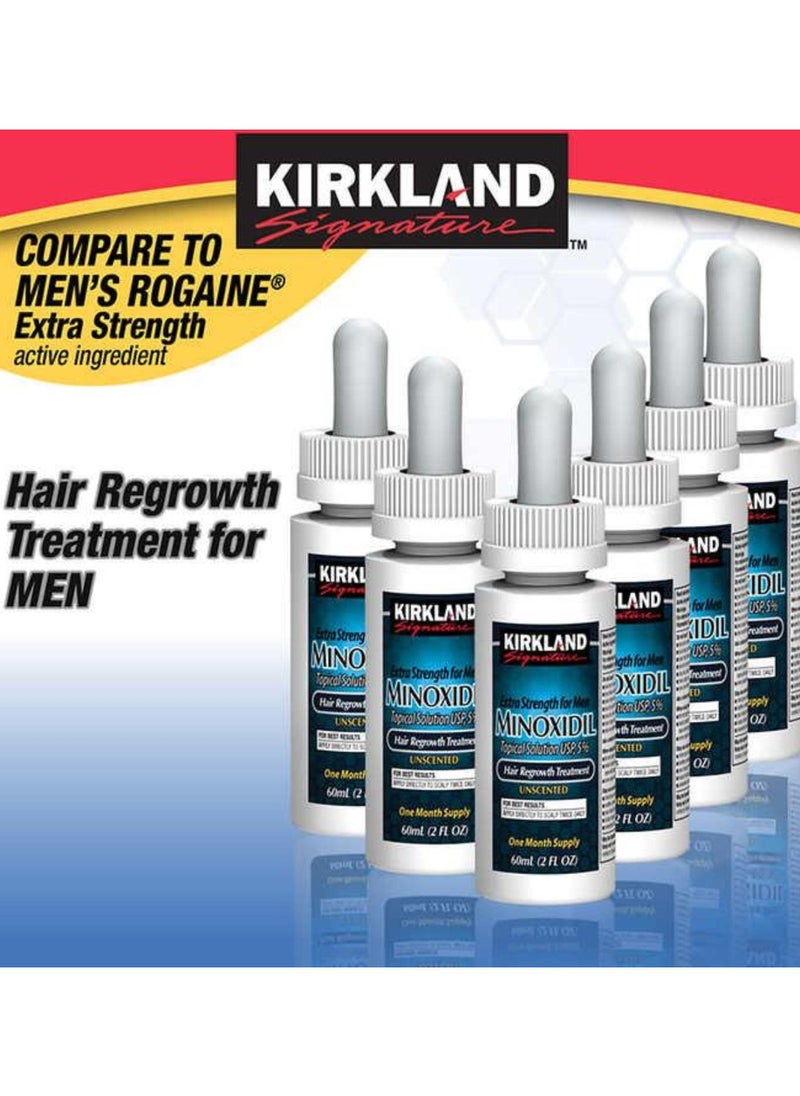 Kirkland - Minoxidil Drops Hair Regrowth 5% 6 Months Supply for Men - Image 1