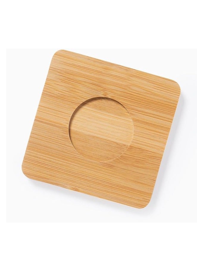 Eco-neutral Espresso cups set of 2 Kahwa cups with 2 bamboo coasters coﬀee cups are double walled vacuum insulated and made from borosilicate glass Packed in a gift box - Image 5