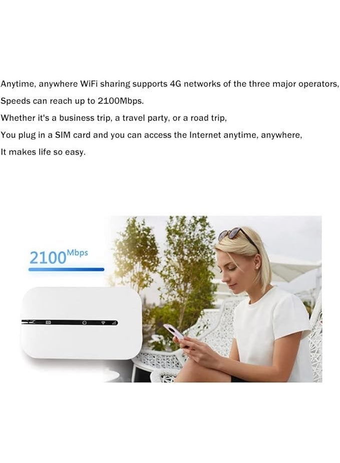 Wireless Router 4G LTE 150Mbps WiFi Portable Modem Wireless Router MIFI Wi-Fi Mobile Hotspot High Speed 4G Mobile WiFi Hotspot Router（M8-E） - Image 4