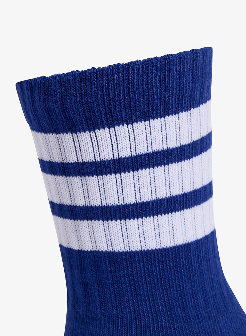 Adidas Kids 3 Pack 3-Stripes Cushioned Crew Socks - Image 4
