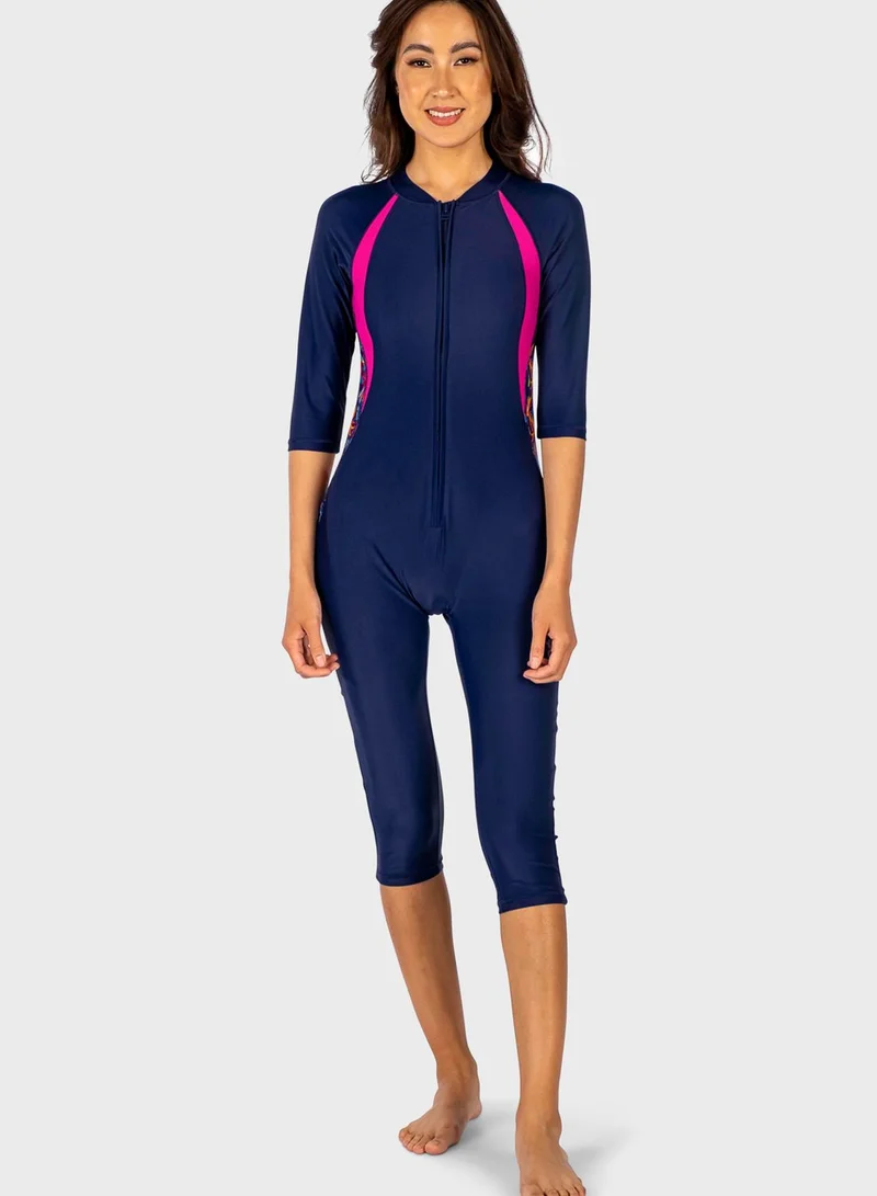 Coega Zip Detail Swimsuit