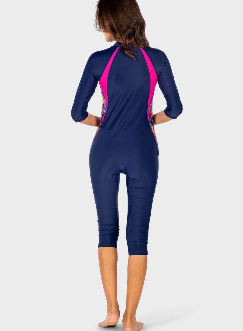 Coega Zip Detail Swimsuit