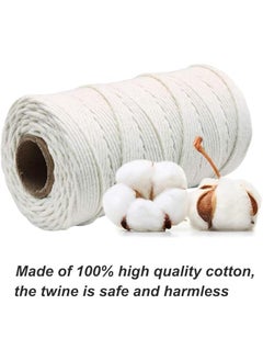 The Bros Butchers Cooking Twine, 3mm 200m Food Safe Cotton Wraps String 100% Cotton Kitchen Twine String, Cotton Twine for Roasting, Macrame Cord, Baking & Crafting,DIY Crafts, Gifts Making  - Image 3