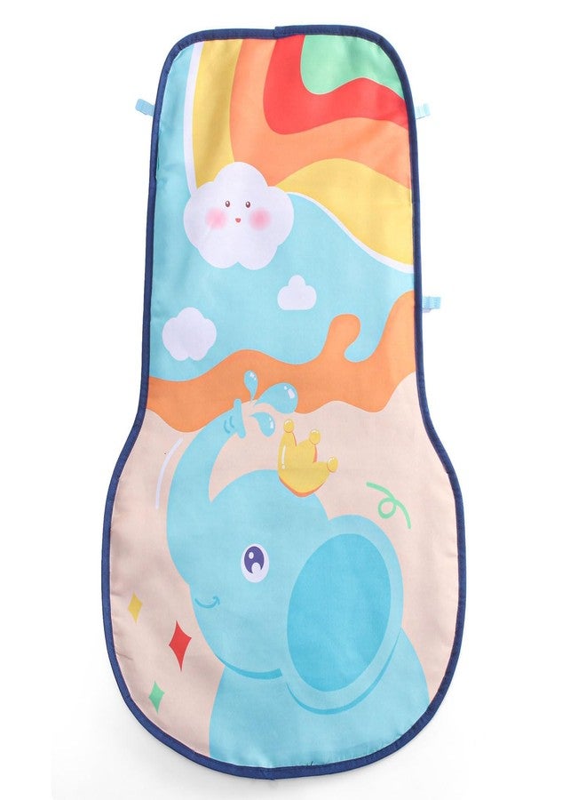 TOYIQ 5-in-1 Baby Piano Gym Mat - Infant Music Fitness Rack & Rattle Toy Set - Early Learning Play & Crawling Mat with Hanging Toys - Educational Activity Center for Babies (Multicolor, Blue) (2-in-1Gym & Push Walker) - Image 5