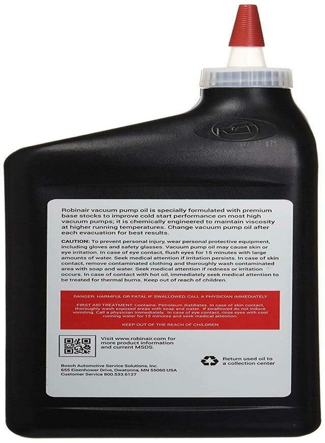 Robinair 13203.0 Premium High Vacuum Pump Oil - 1 Quart - Image 2