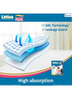 Little's Baby Diapers Xl Size (Extra Large) Pants Style | 12-17 Kg | 54 Count - Pack Of 1 | Super Jumbo Baby Diaper With Leakage Guard, Wetness Indicator & 12 Hours Absorption  - Image 4