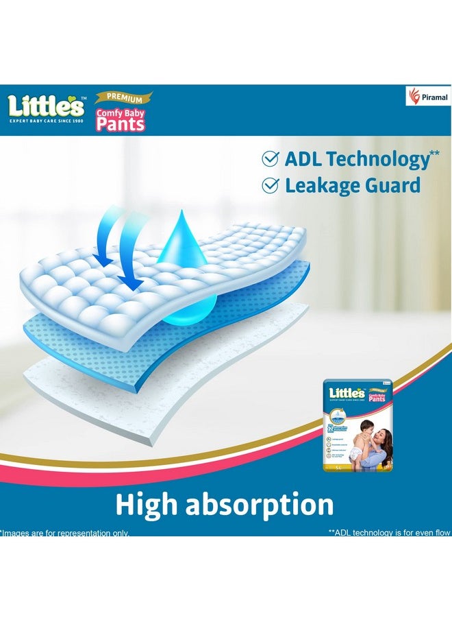 Little's - Baby Diapers Xl Size (Extra Large) Pants Style | 12-17 Kg | 54 Count - Pack Of 1 | Super Jumbo Baby Diaper With Leakage Guard, Wetness Indicator & 12 Hours Absorption - Image 1