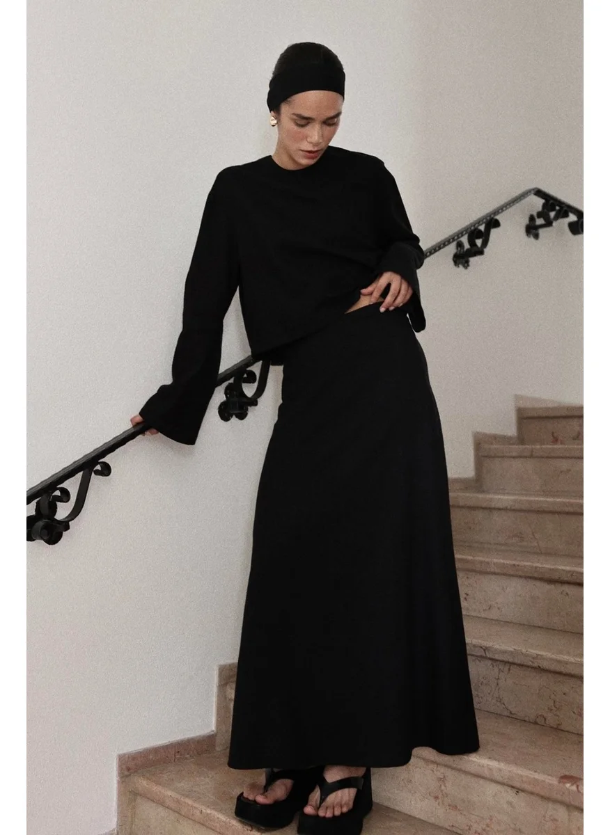 سود كوليكشن Black Serena Flared Skirt