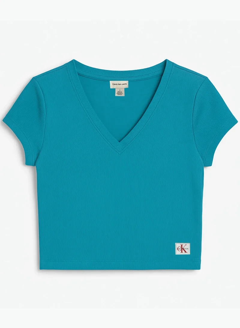 Calvin Klein Jeans Logo V Neck T-shirt