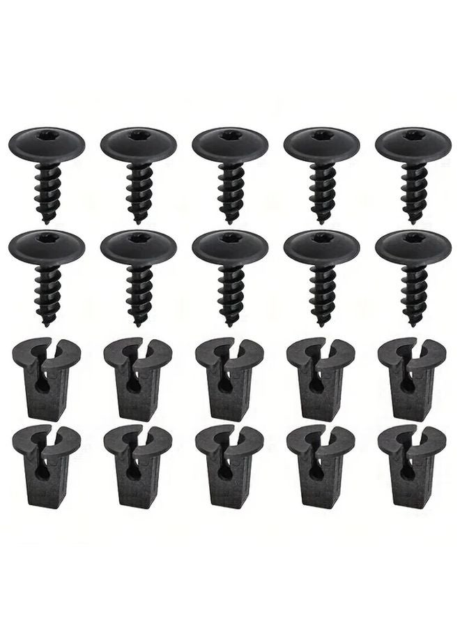 10 Pairs Car Mudguard Screw Base Clips For Passat Bora Tiguan Polo Tire Cover - Image 1