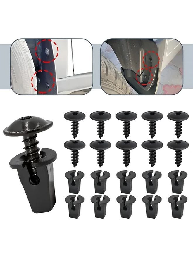 10 Pairs Car Mudguard Screw Base Clips For Passat Bora Tiguan Polo Tire Cover - Image 2