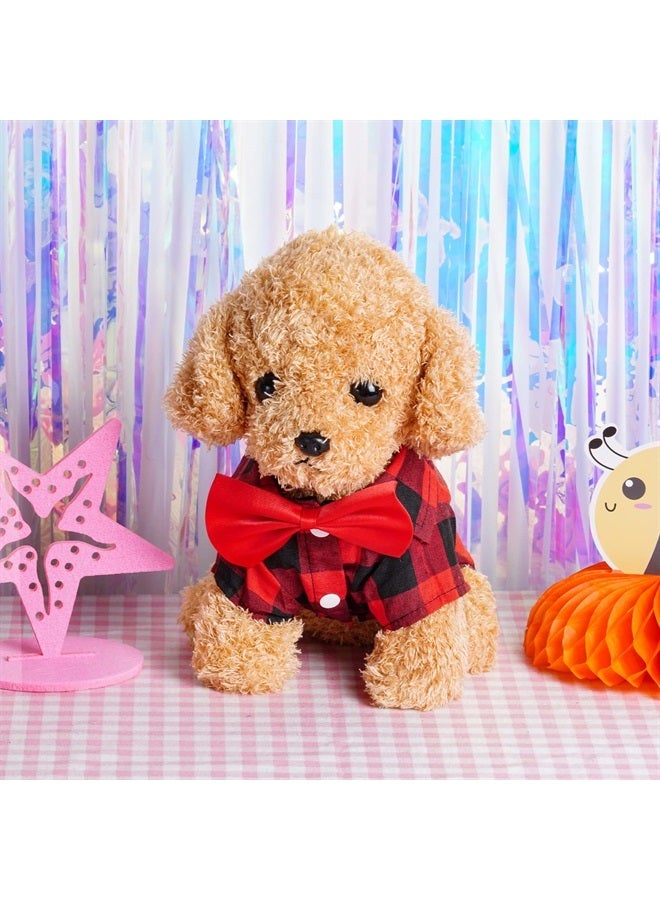 Tongcloud 3 Pack Plaid Puppy Cat Shirt Cute Dog Shirt Cat Shirt Dog Plaid Shirt Dog Shirts for Large Dogs Cats Birthday Party and Holiday Photo - Image 5