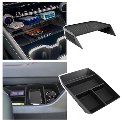 Sinminou Center Console Organizer Compatible with 2024-2026 Chevy Traverse Interior Accessories, Divider Compartment Tray and Center Console Bottom Storage Box; Not fit for 2024 Chevy Traverse Limited - Image 1