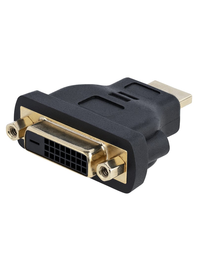 Startech.com StarTech.com HDMI Male to DVI Female - HDMI to DVI-D Adapter - Bi-Directional - DVI to HDMI (HDMIDVIMF), Black  - Image 1