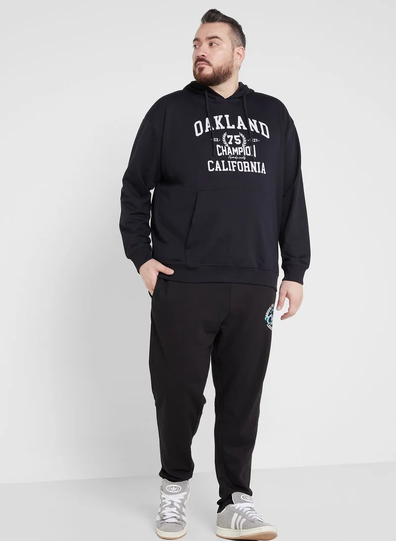 Seventy Five Plus Size Graphic Hoodie