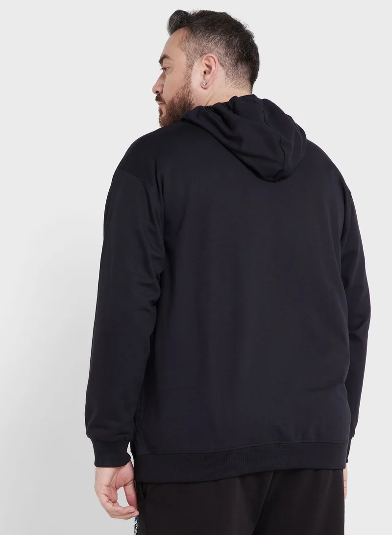 Seventy Five Plus Size Graphic Hoodie