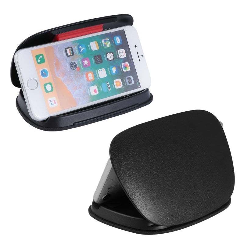 Universal Car Phone Holder Mount Compact Black Dashboard Clip Stand For Smartphones - Image 2