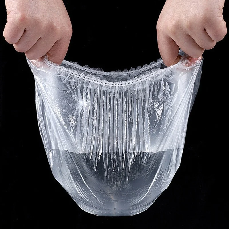 Lisinya 100 Pieces Elastic Freshness Preserving Pot and Plate Bonnet Flexible Stretch Cover ()