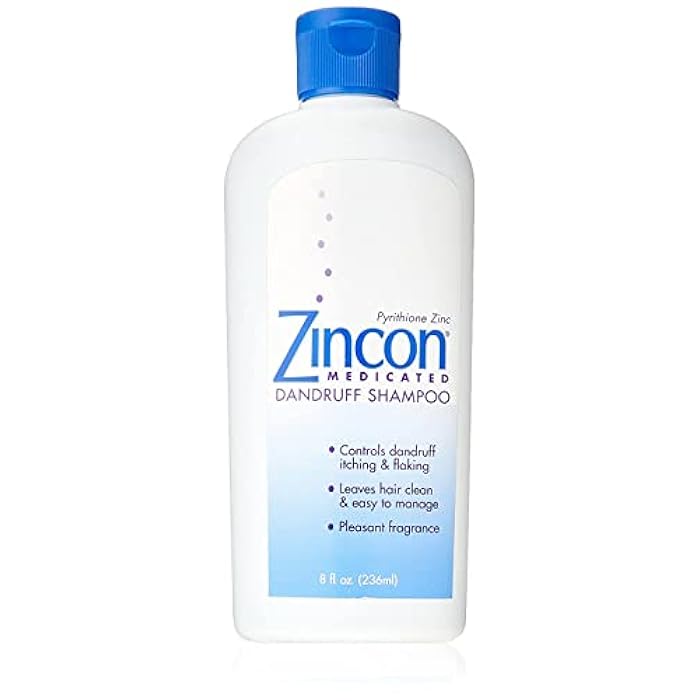 Zincon Medicated Dandruff Shampoo 8 oz (Pack of 4) - Image 1
