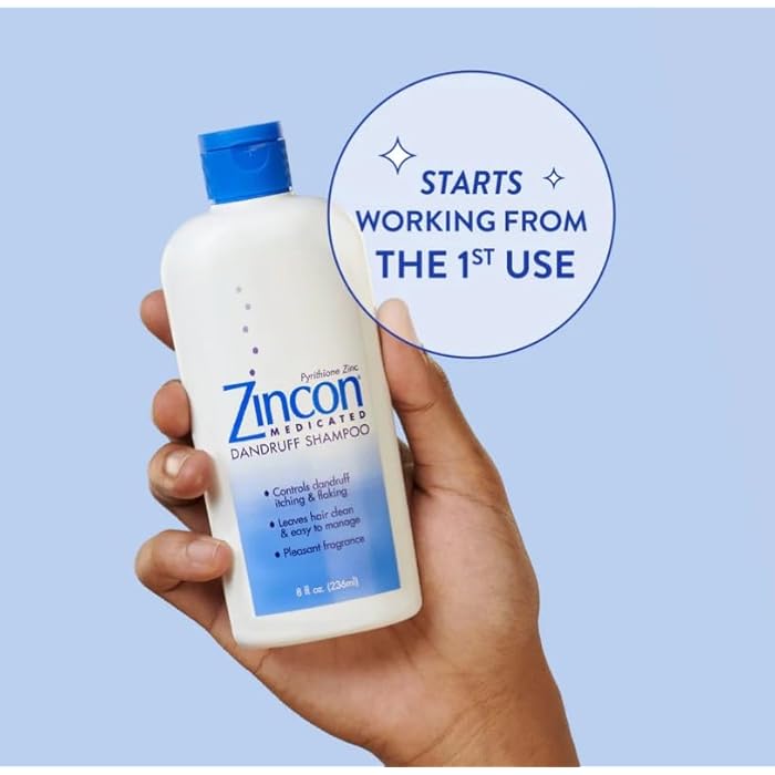 Zincon Medicated Dandruff Shampoo 8 oz (Pack of 4) - Image 4