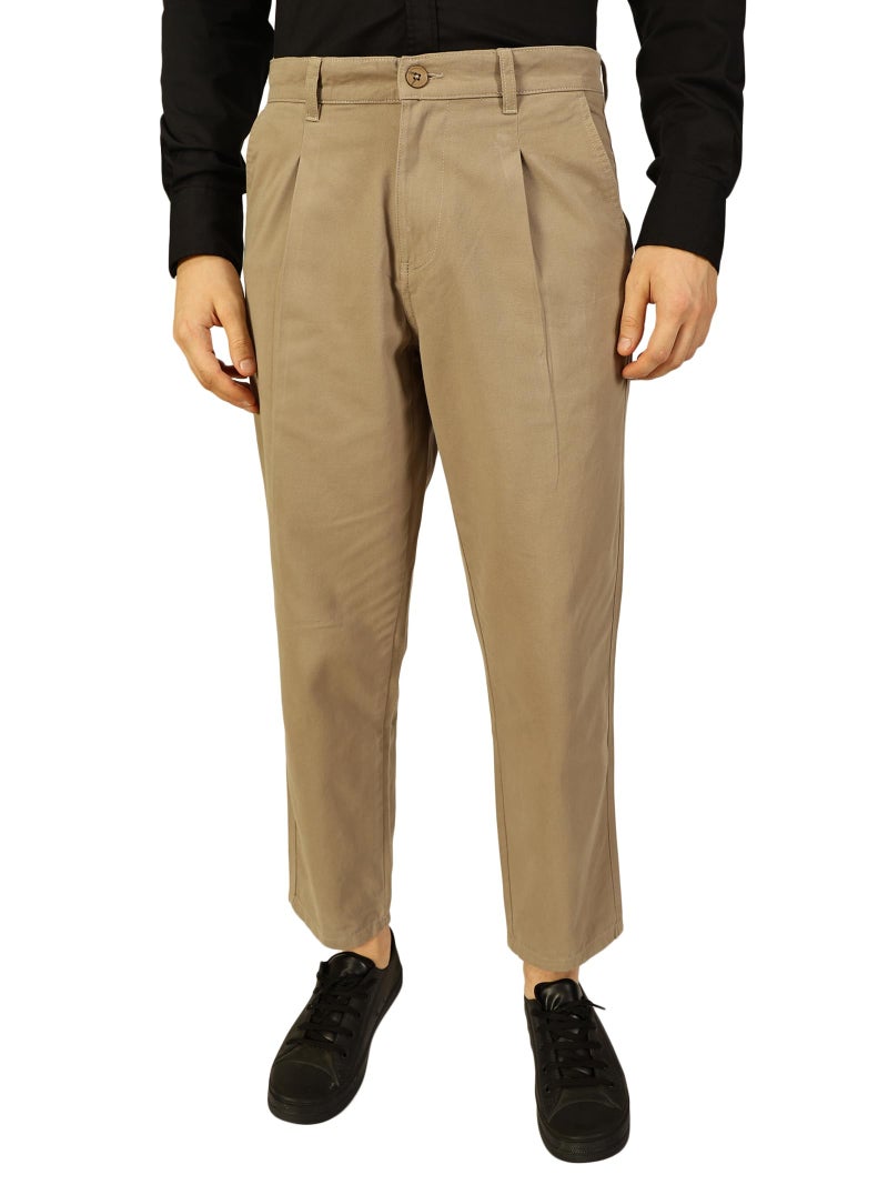 Thomas Scott Men 100% Cotton Straight Fit Chino Trouser (TSB029_Midgrey, 30) Mid Grey - Image 1