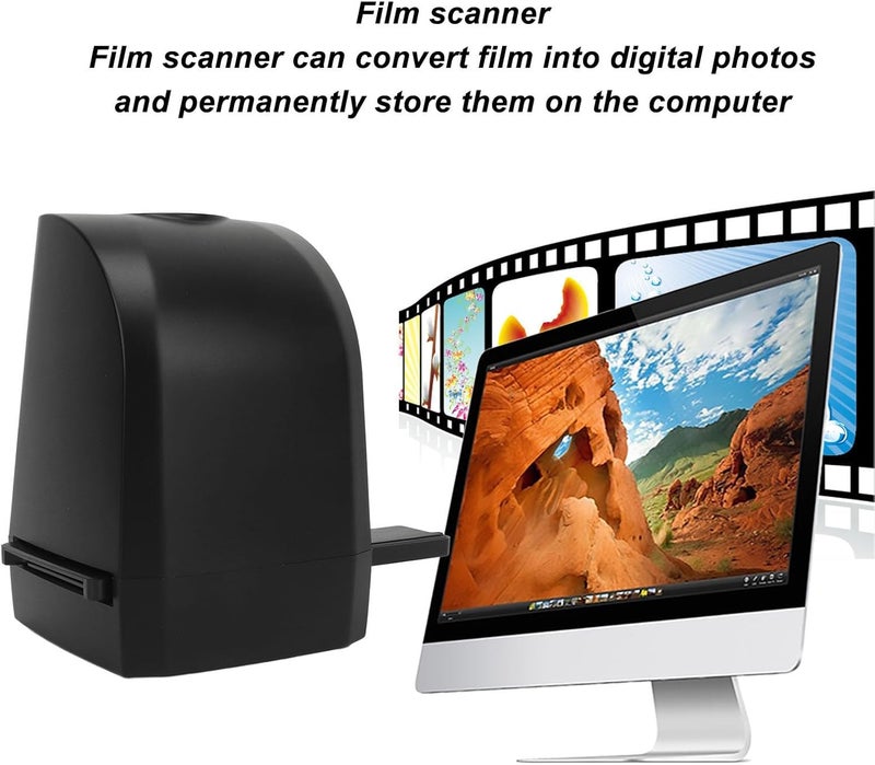 8MP Portable Negative Film Scanner 35mm 135mm Slide Film Converter Photo Digital Image Viewer for XP 7 8 10 - Image 4