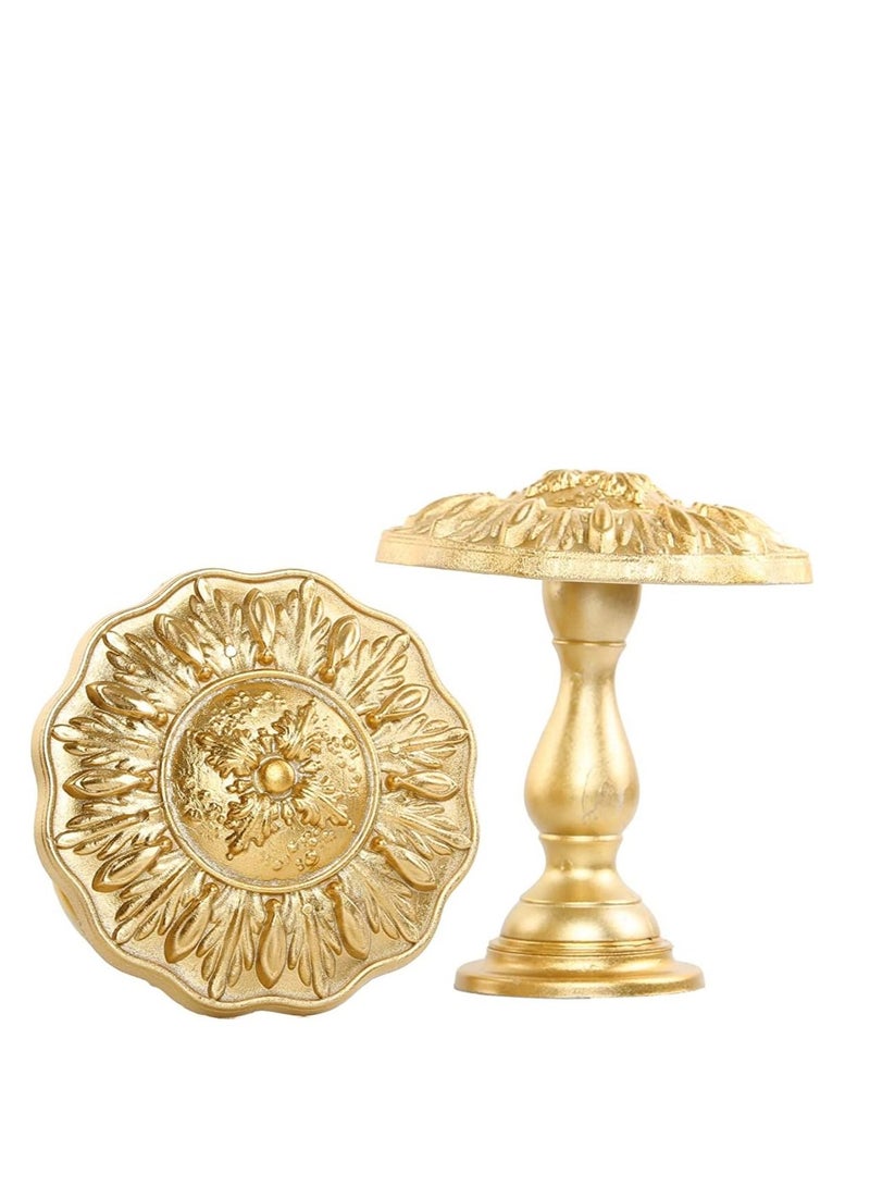 IDT 1 Pair Curtain Holdbacks Window Tie Backs Holders For Bedroom Wall Office Decor Home Sheer Blackout Drapes Blind Curtains Decorations Accessories Buckle Hooks Golden Colour - Image 2