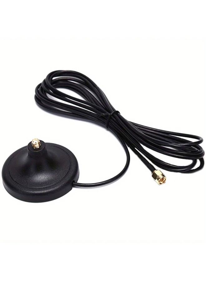 Black 3m SMA Male To Female WiFi Magnetic Antenna Extension Cable For Car Router - Image 4