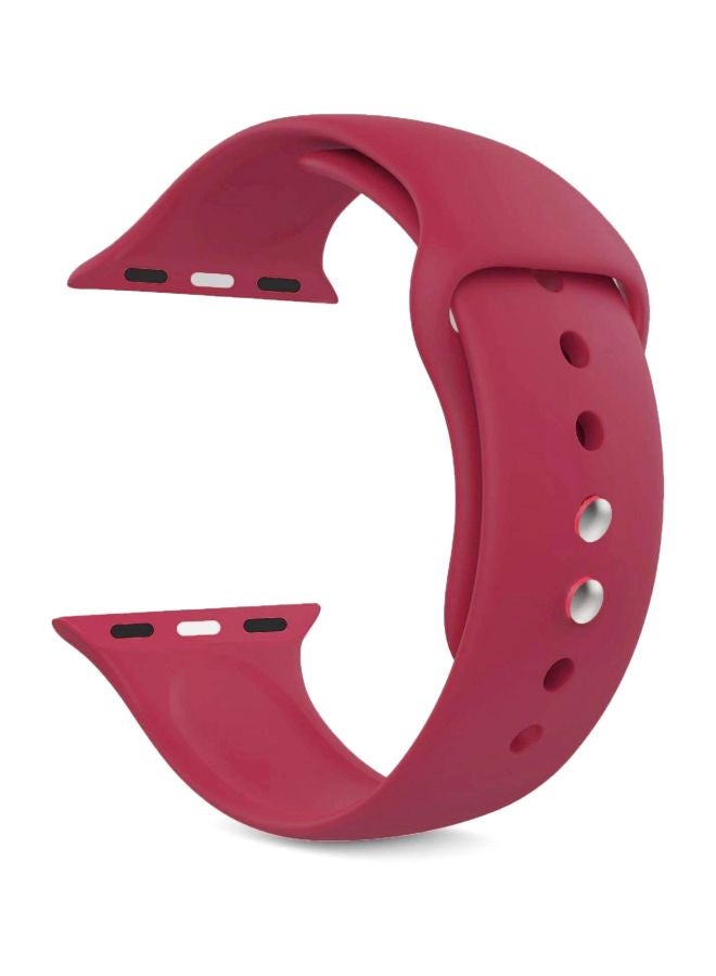 Perfii Replacement Band For Apple Watch Series 5/4/3/2/1 40/38mm Pomegranate - Image 1