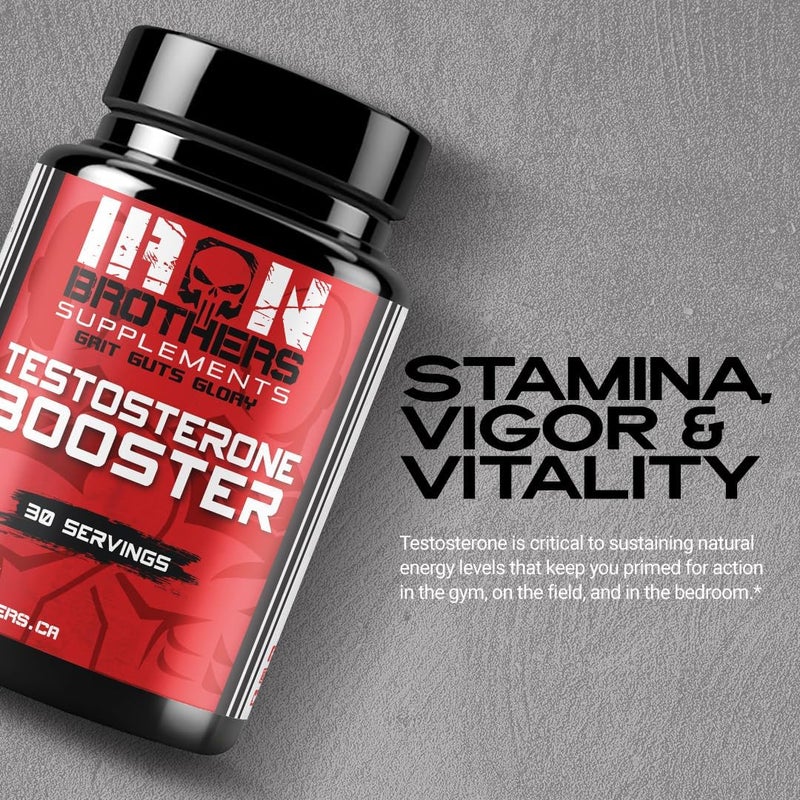 Iron Brothers Supplements Testosterone Booster for Men 90 Capsules  Testosterone Supplements for Men to Enhance Muscle Growth  Estrogen Blocker  Promotes Fat Loss  Increase Performance  30 Days - Image 5
