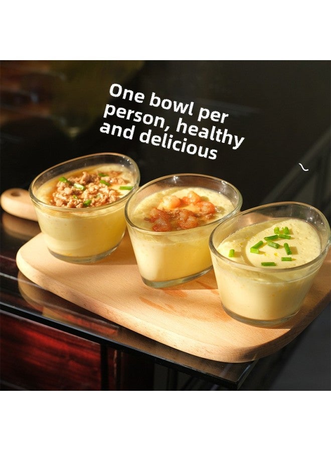 Thickened Carbon Steel Non-stick Easy Cleaning Steamed Egg Bowl Household Kitchen Water Steamed Egg Baking Cake Pudding Cup Tools-Specifications:Figure-Capacity:Steamed Egg Bowl Universal Silicone Lid - Image 2