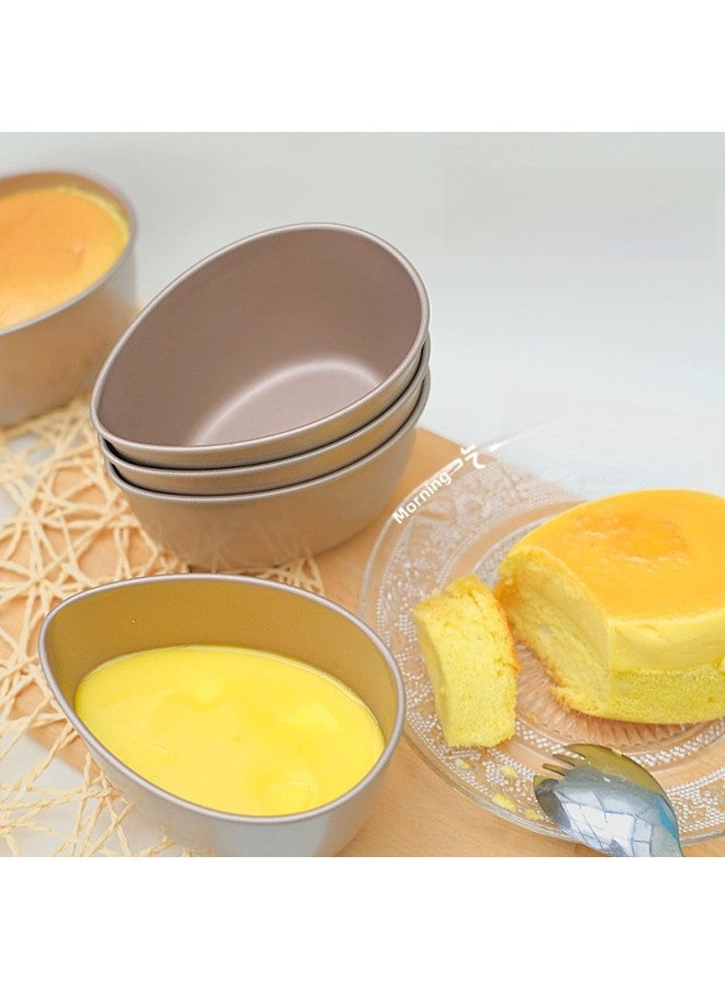 Thickened Carbon Steel Non-stick Easy Cleaning Steamed Egg Bowl Household Kitchen Water Steamed Egg Baking Cake Pudding Cup Tools-Specifications:Figure-Capacity:Steamed Egg Bowl Universal Silicone Lid - Image 3