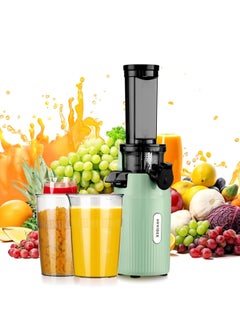 INKBIRD Inkbird Mini Electric Juicer Fruits Cold Press Squeezer Small Manual Citrus Juicers Vegetable Processor Slow Masticating Juicer Machines 200W Slow Juicer Machine with 400ml Juice Cup Juicer Machines  - Image 1