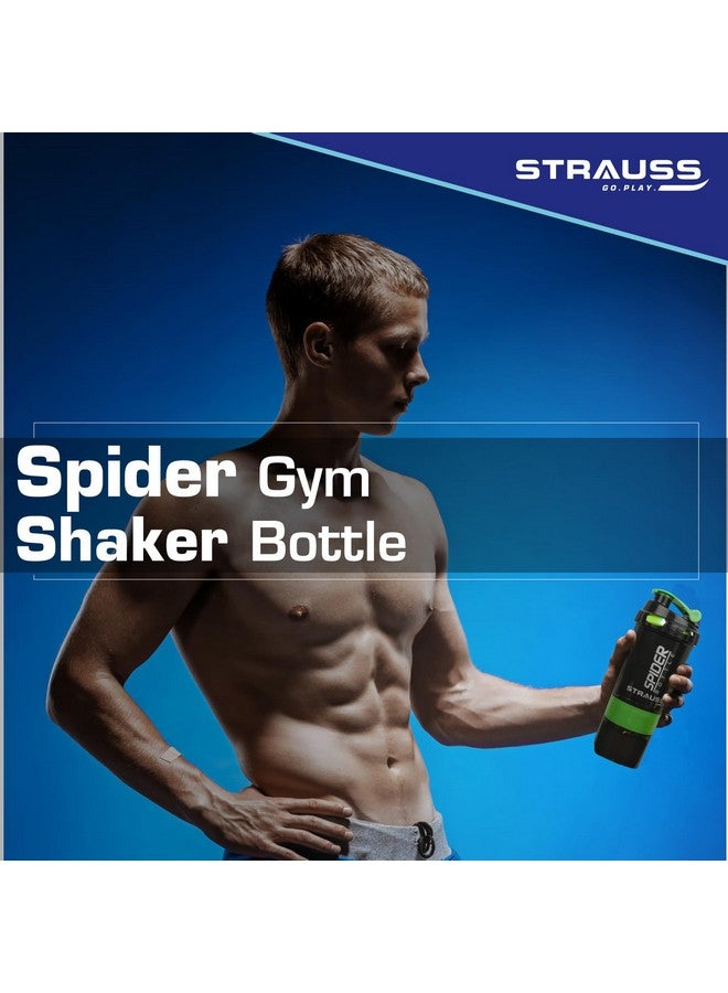 STRAUSS Strauss Spider Shaker Bottle 500 ml, (Green)  - Image 3